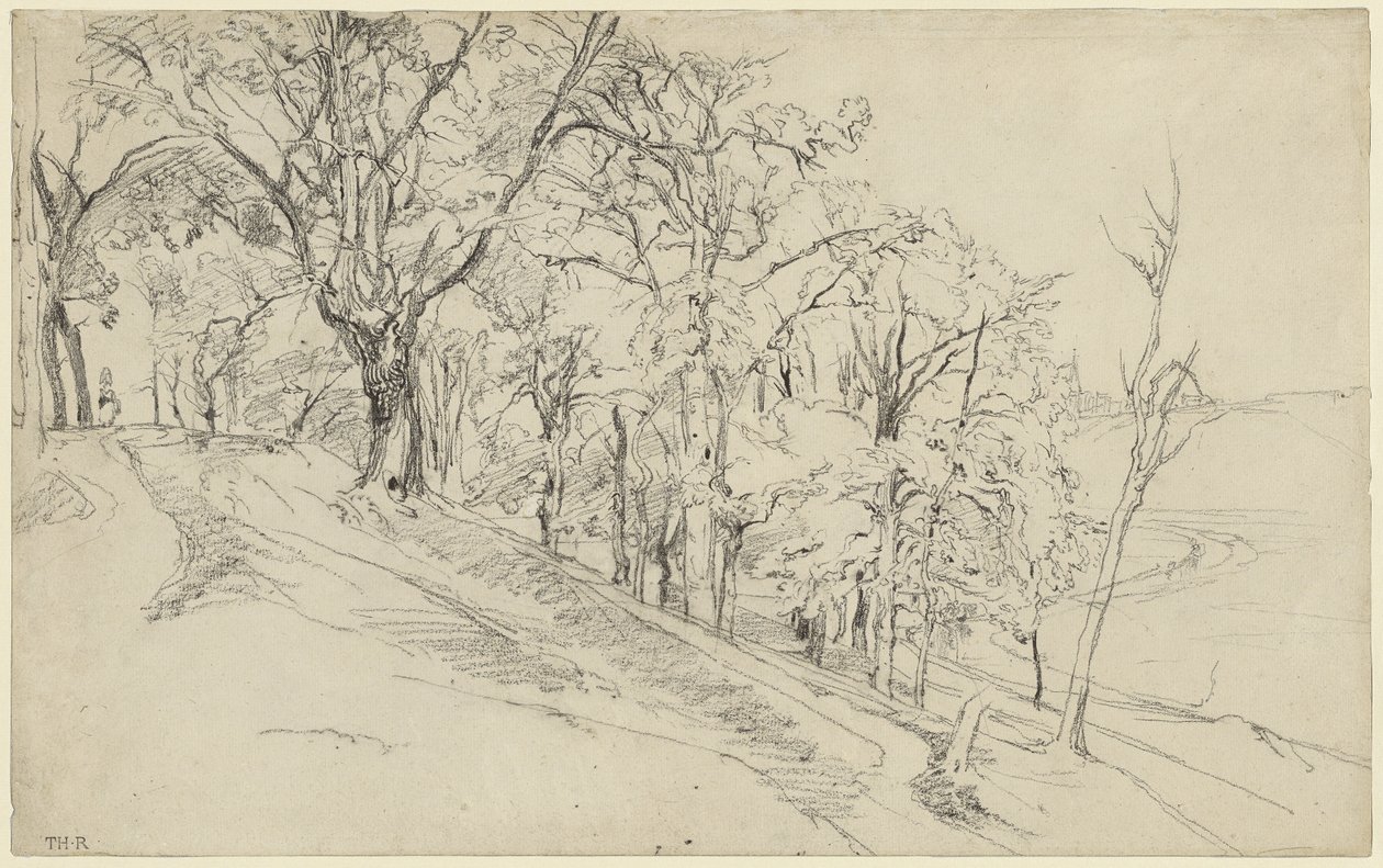 Metsä Boisrémondissa (etusivu); mökki metsässä (kääntöpuoli). tekijältä Theodore Rousseau