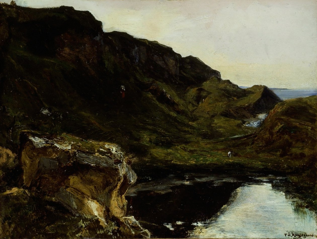 Maisema, c. 1835. tekijältä Theodore Rousseau