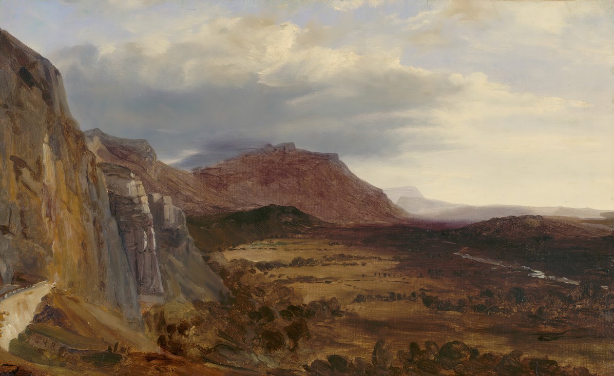 Näkymä Salevestä, lähellä Geneveä, 1834. tekijältä Theodore Rousseau