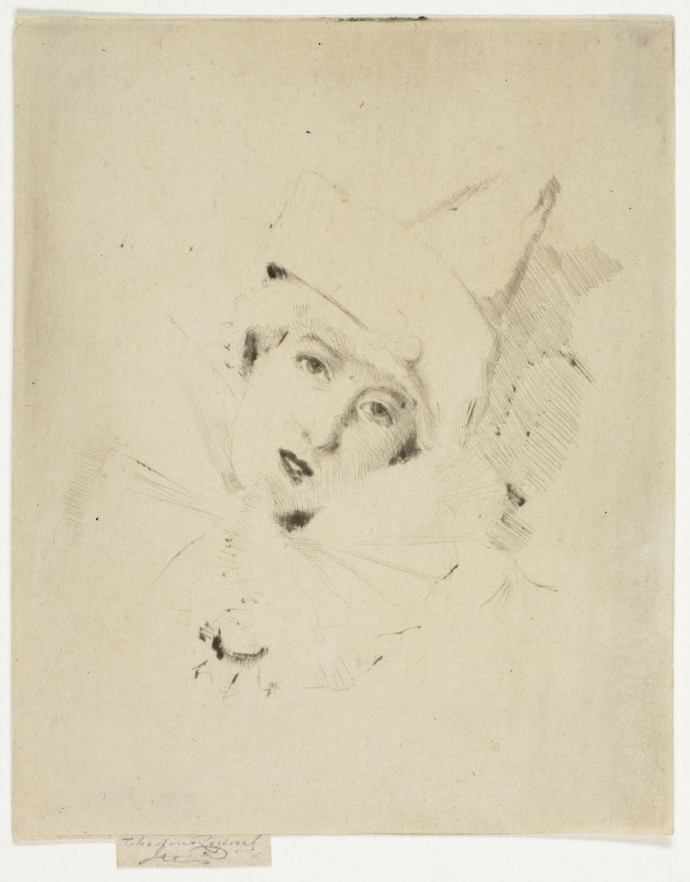 Pierrot, Ladyn muotokuva A. C. tekijältä Theodore Roussel