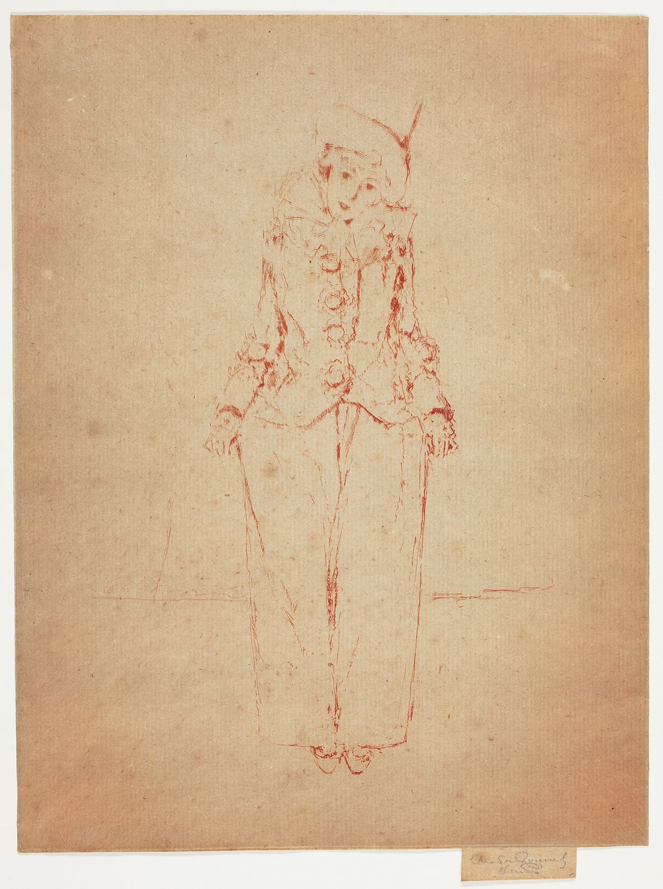 Pierrot en Pied, Ladyn muotokuva A. C. tekijältä Theodore Roussel
