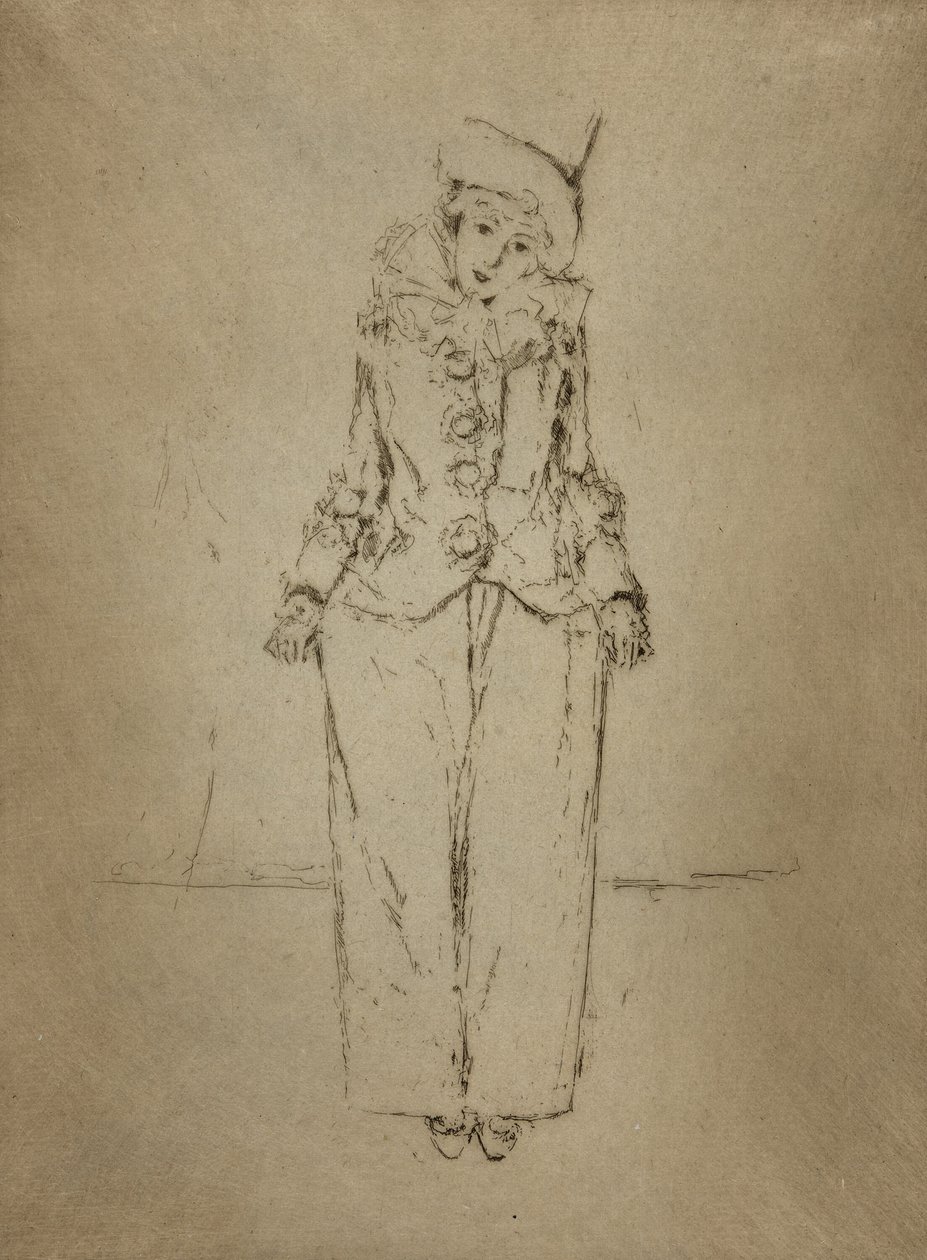 Pierrot en Pied, Ladyn muotokuva A. C. tekijältä Theodore Roussel