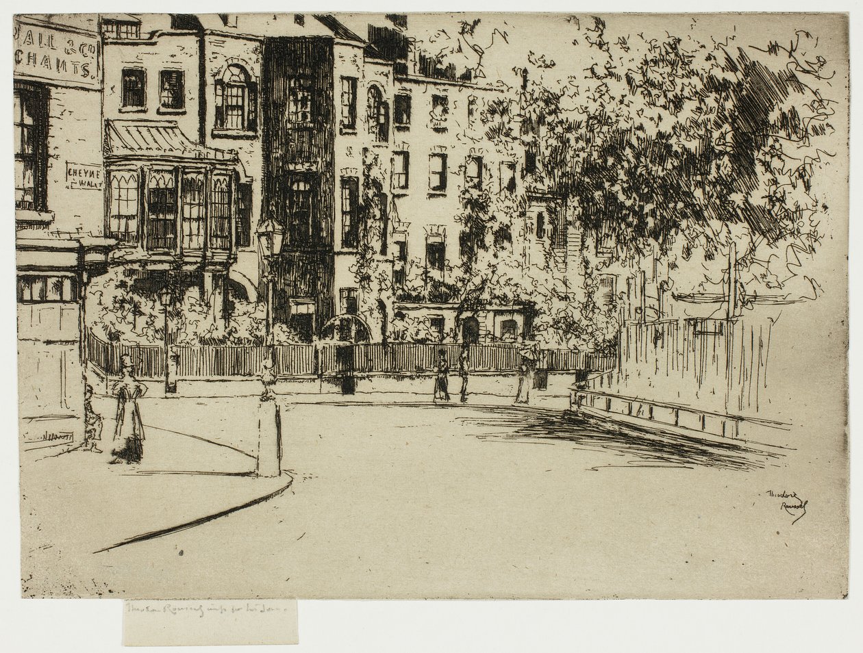 The Corner of Cheyne Walk, Chelsea tekijältä Theodore Roussel