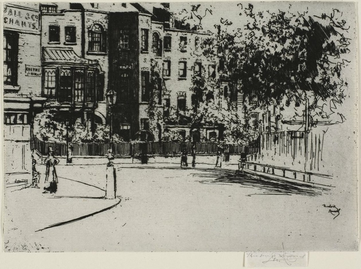 The Corner of Cheyne Walk, Chelsea tekijältä Theodore Roussel