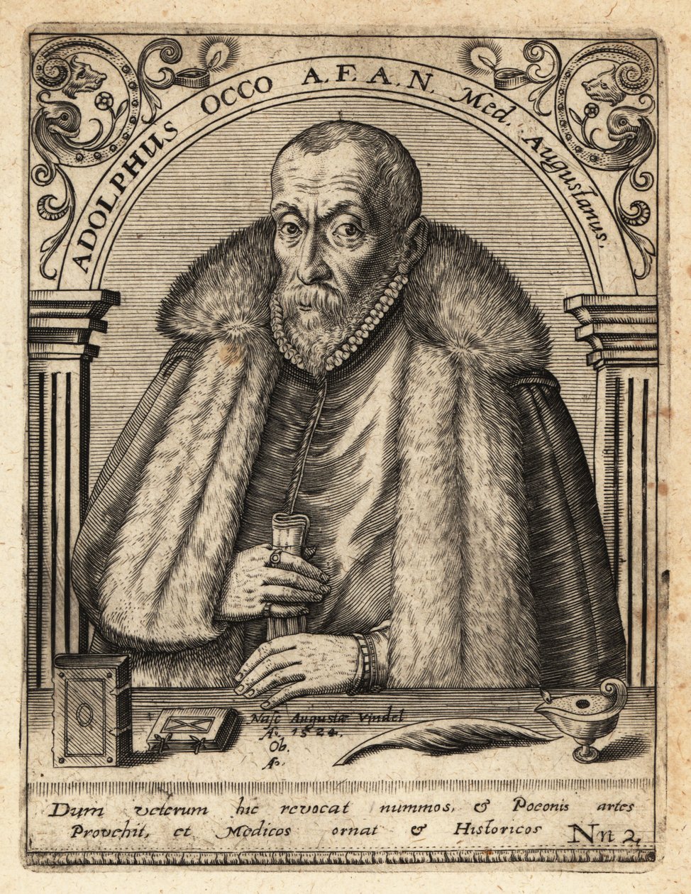 Adolf Occo, lääkäri tekijältä Theodore de Bry