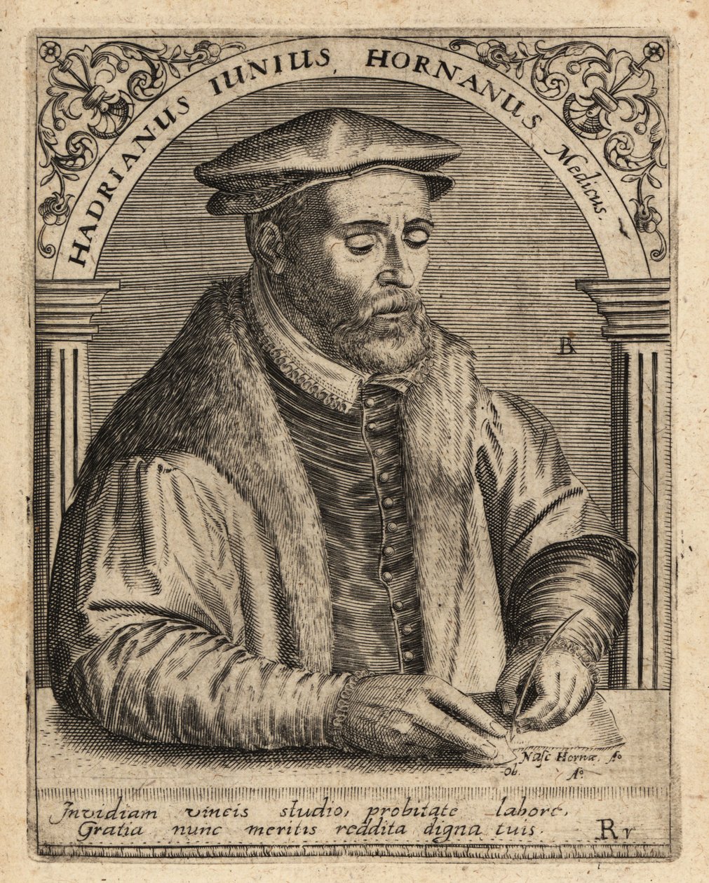 Adriaen de Jonghe, hollantilainen lääkäri. tekijältä Theodore de Bry