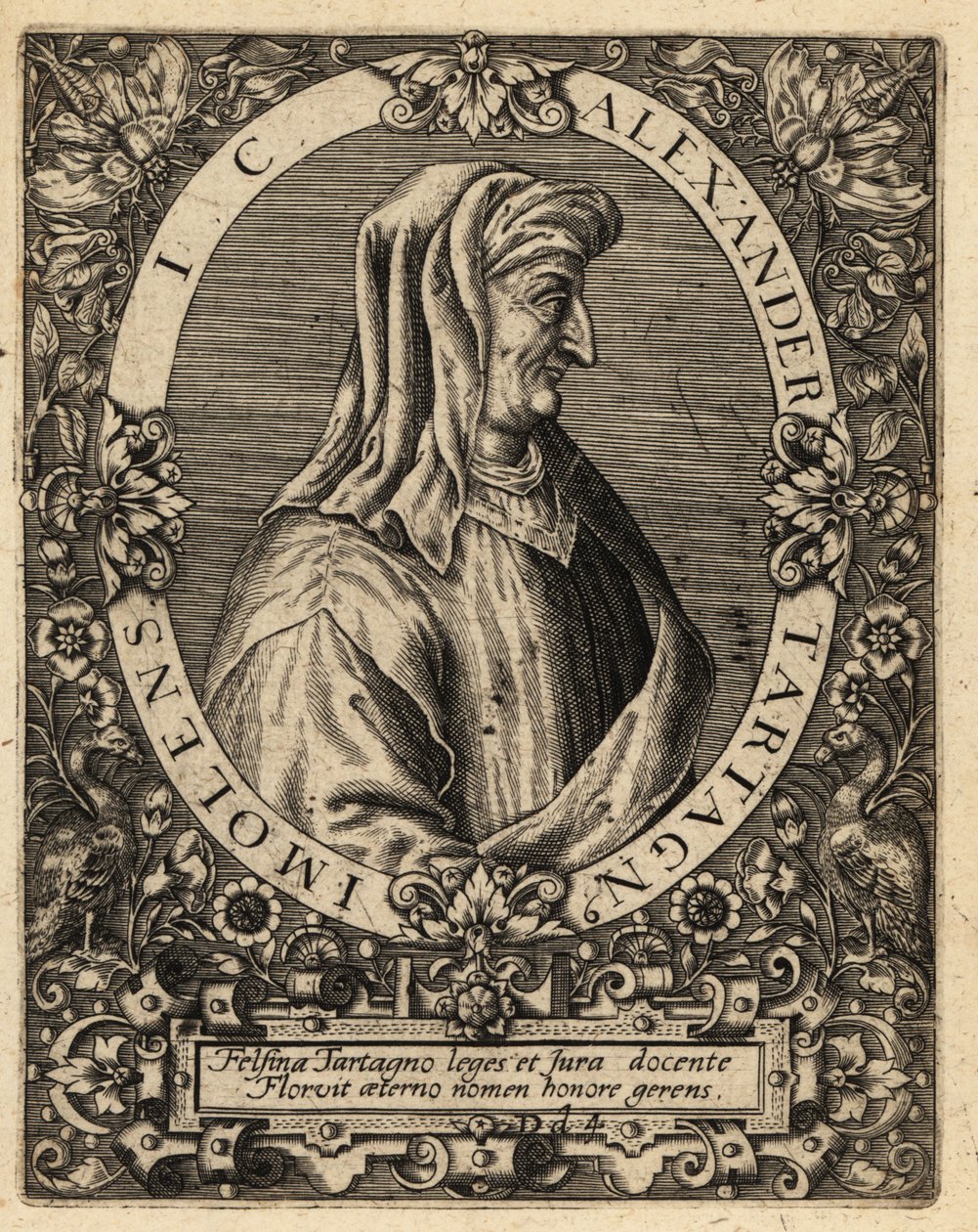 Alexander de Tartagnis, n. 1424–1477, italialainen juristi. tekijältä Theodore de Bry