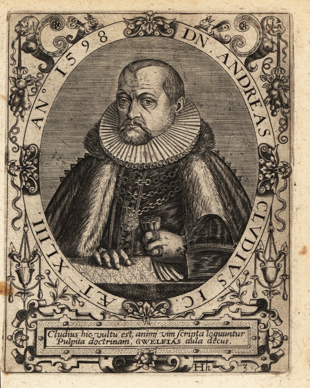Andreas Cluten, saksalainen juristi tekijältä Theodore de Bry