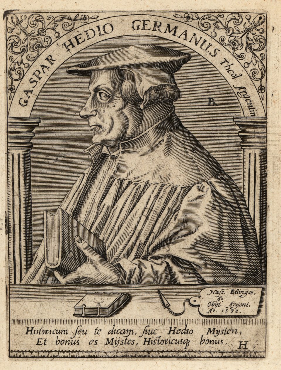 Caspar Hedio tekijältä Theodore de Bry