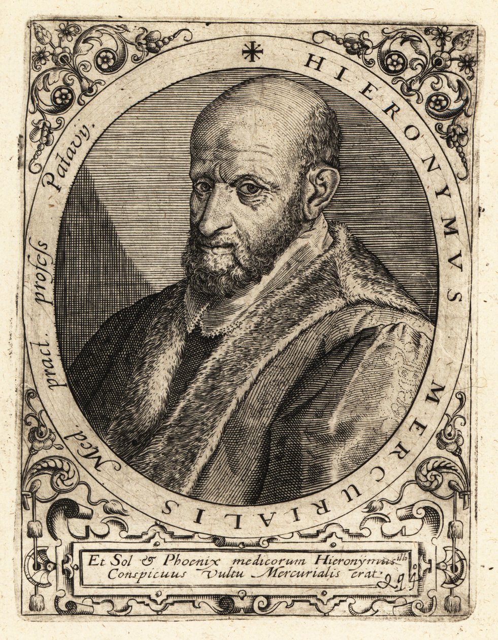 Girolamo Mercuriale, italialainen filologi tekijältä Theodore de Bry
