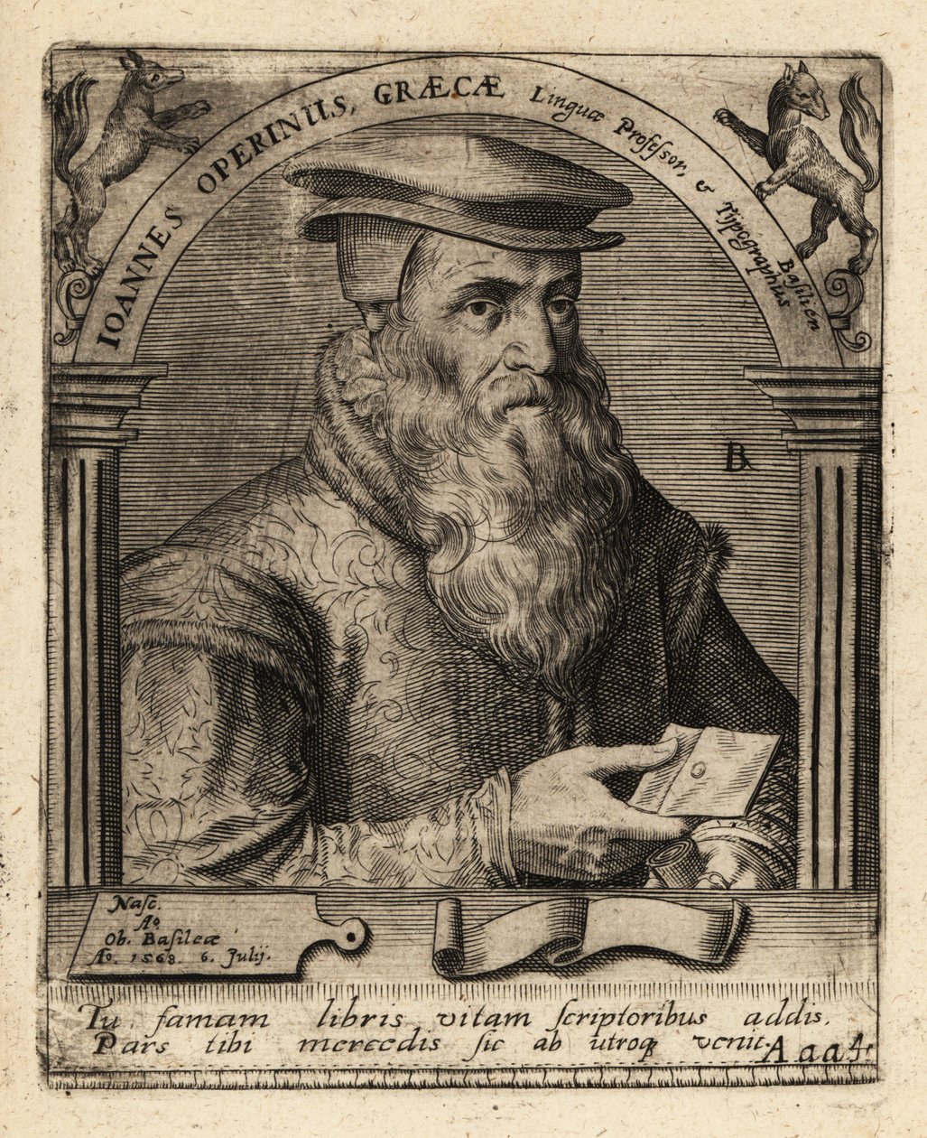 Hans Herbst, sveitsiläinen humanistinen kirjapaino. tekijältä Theodore de Bry