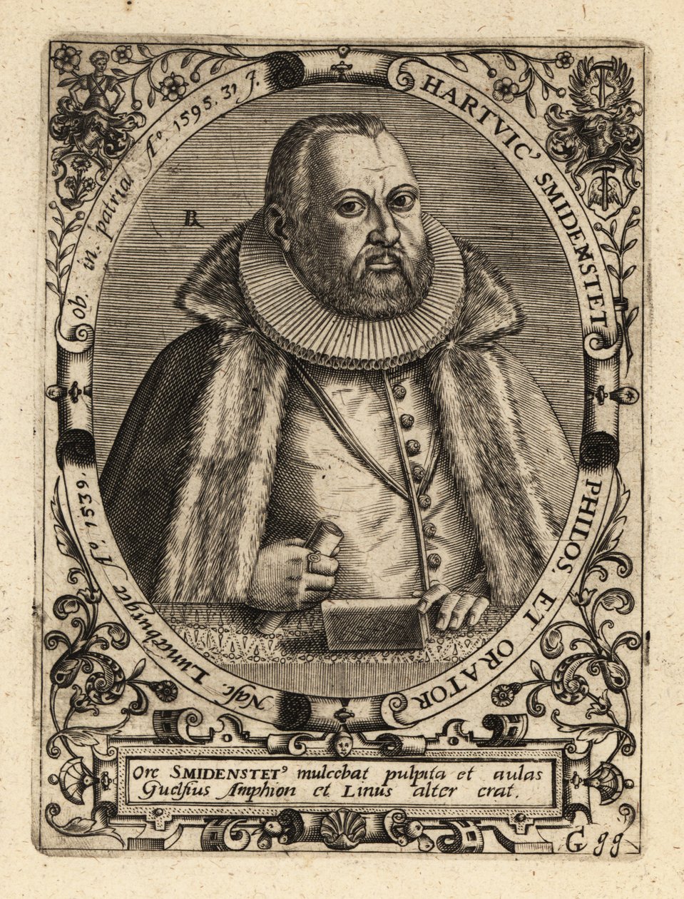 Hartwig Schmidenstedt, saksalainen retorikko. tekijältä Theodore de Bry