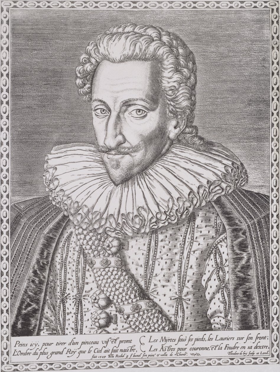 Henri IV (1553-1610) Navarran kuninkaana, 1589 tekijältä Theodore de Bry