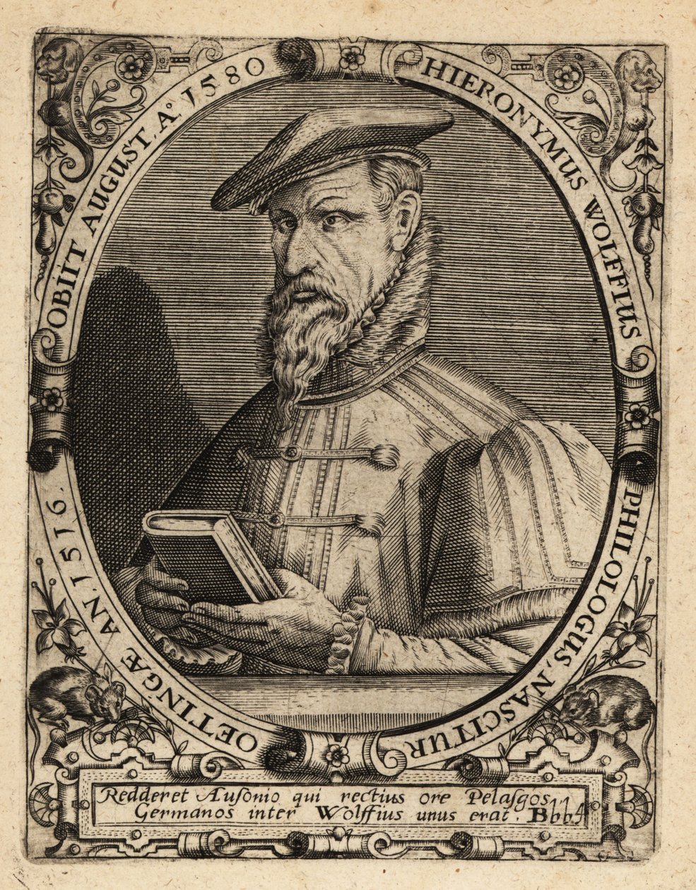 Hieronymus Wolf, saksalainen historioitsija tekijältä Theodore de Bry