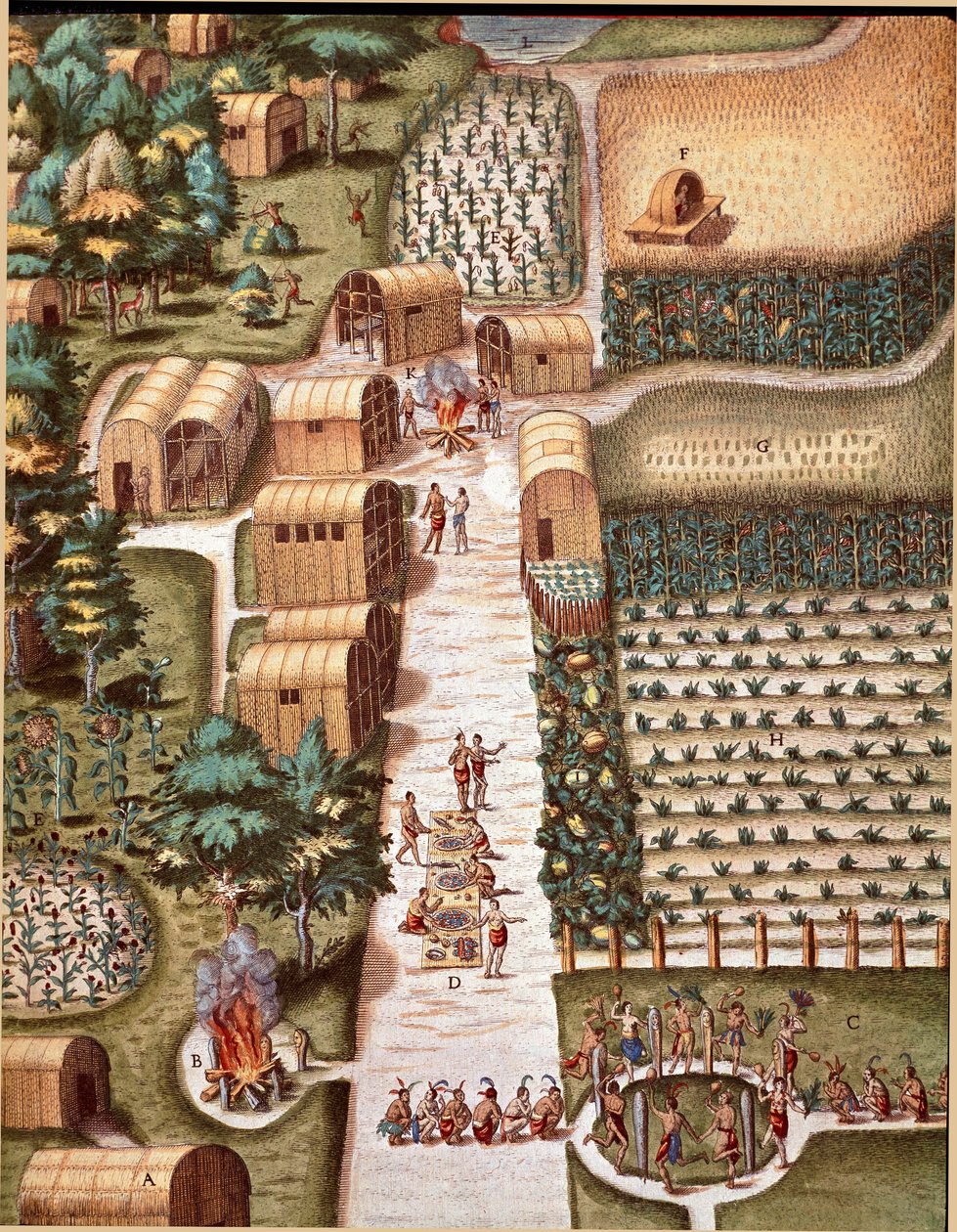 Kaiverrus Theodore de Bryn (1528-1598) kirjasta "" Admirante Narratio Americae" tekijältä Theodore de Bry