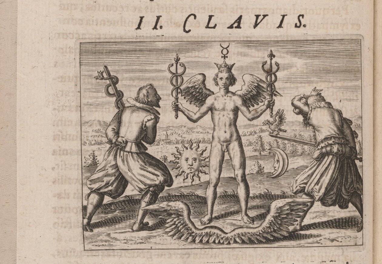 Kuvitus Tripus Avrevsille, eli kolme valikoitujen kemistien tutkielmaa.., 1618 tekijältä Theodore de Bry
