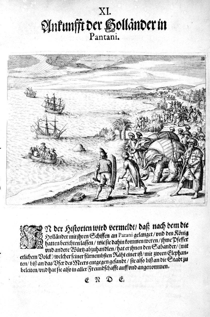 Vara-amiraali Seboldin hyökkäys, 1606 tekijältä Theodore de Bry