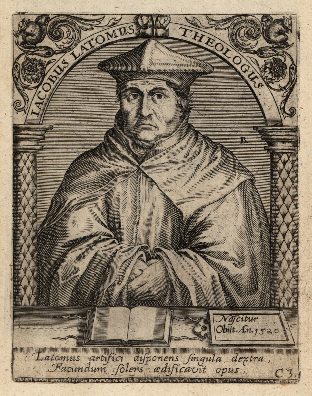 Jacques Masson, c1475-1544, flaamilainen teologi. tekijältä Theodore de Bry