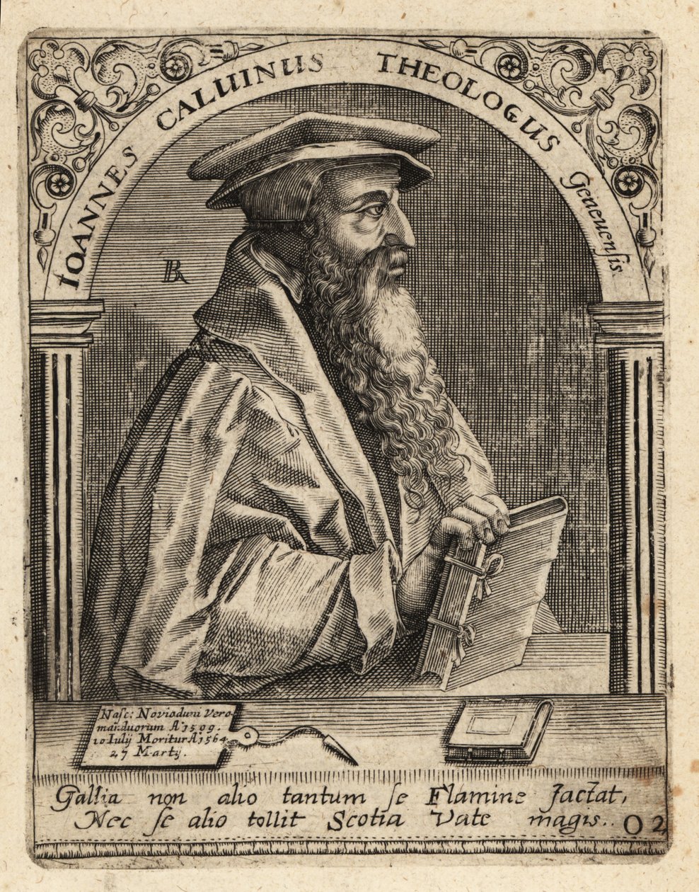 Jean Calvin tekijältä Theodore de Bry