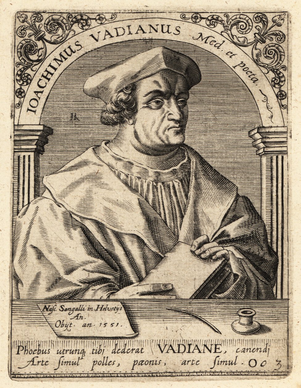 Joachim von Watt, sveitsiläinen humanisti tekijältä Theodore de Bry