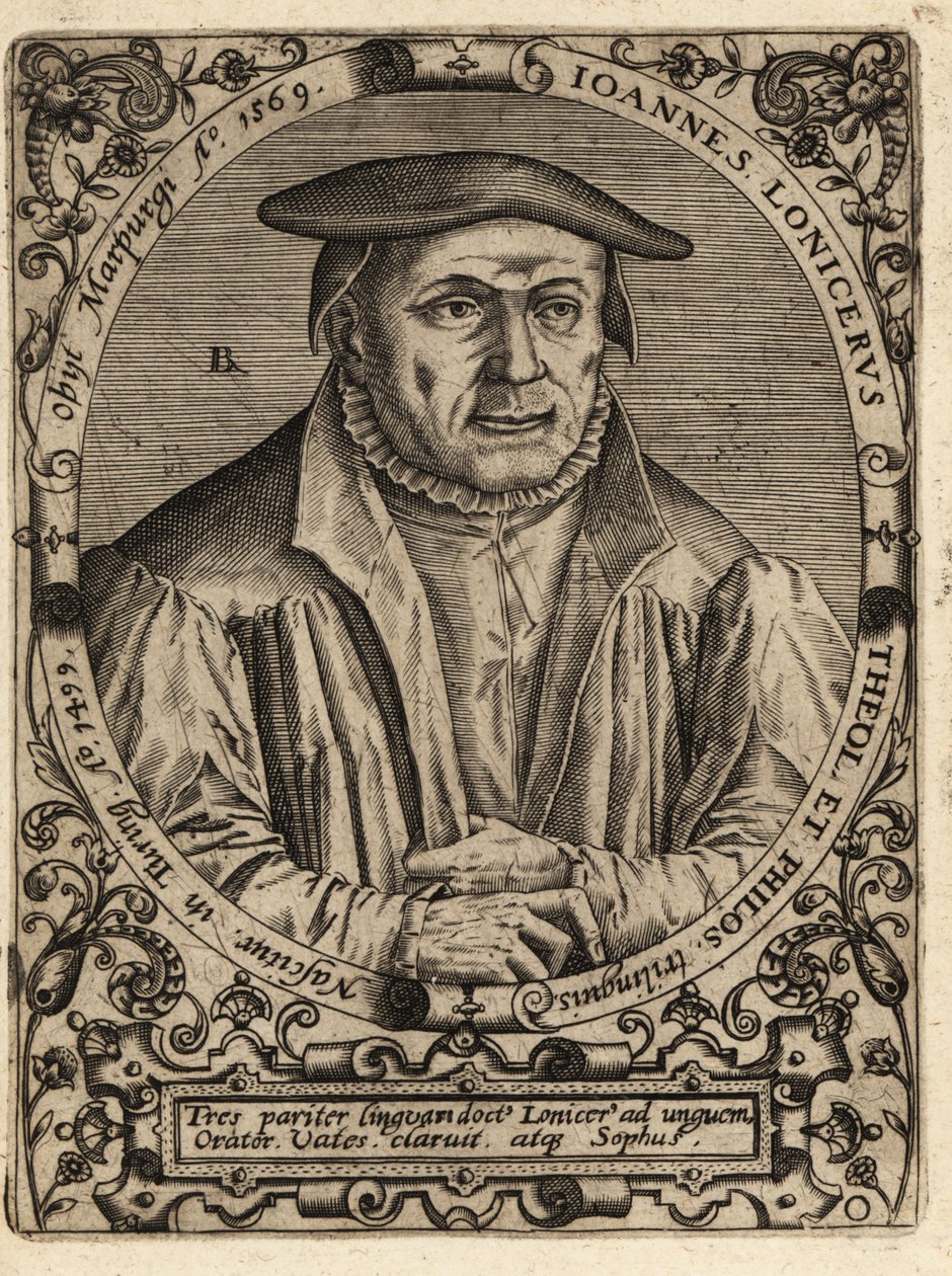 Johann Lonitzer tekijältä Theodore de Bry