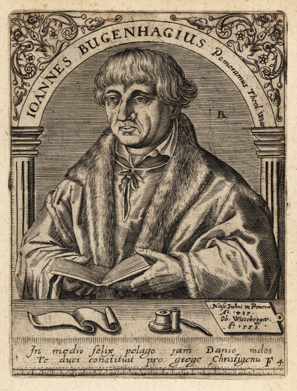 Johannes Bugenhagen tekijältä Theodore de Bry