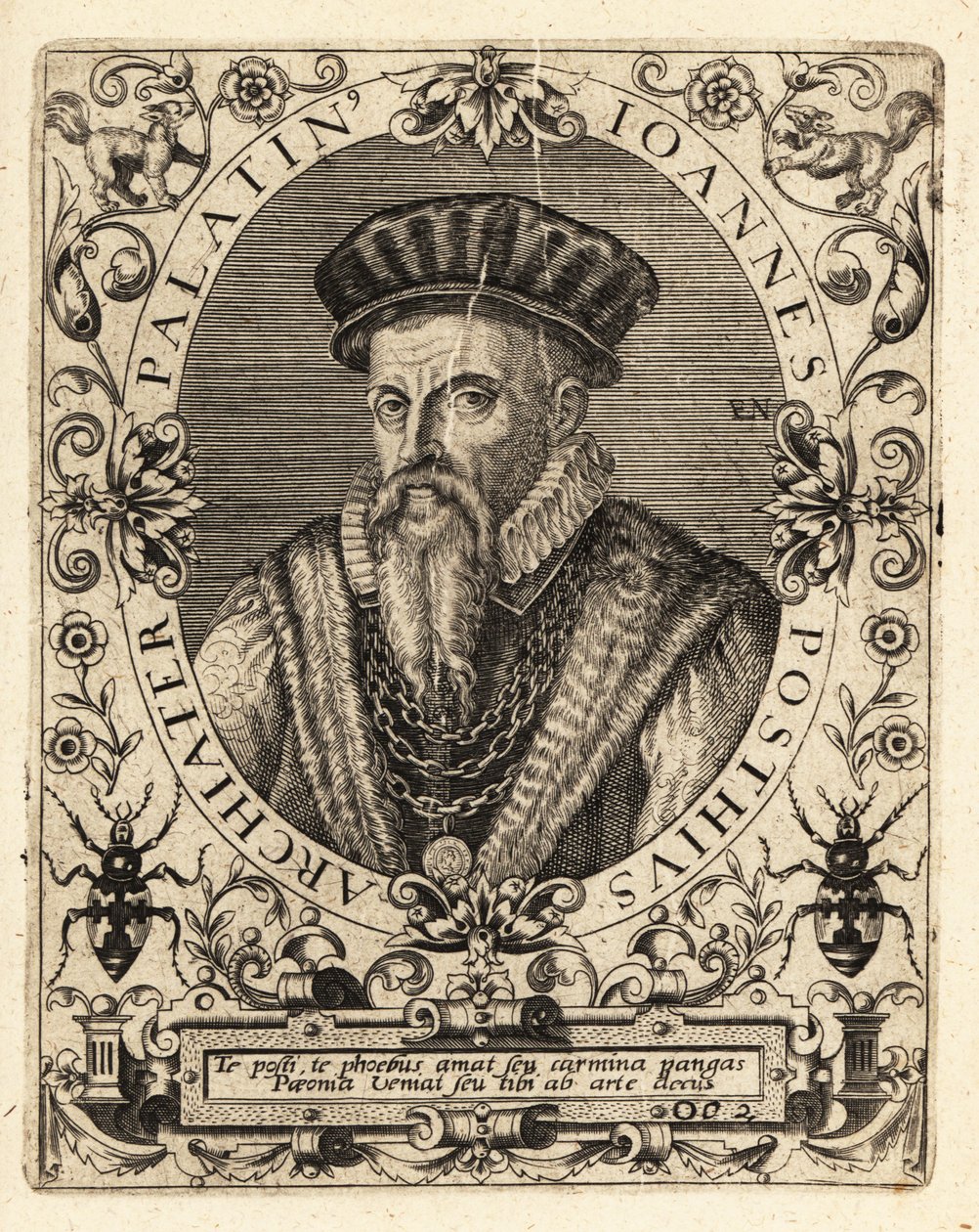 Johannes Posth, saksalainen humanisti ja lääkäri tekijältä Theodore de Bry