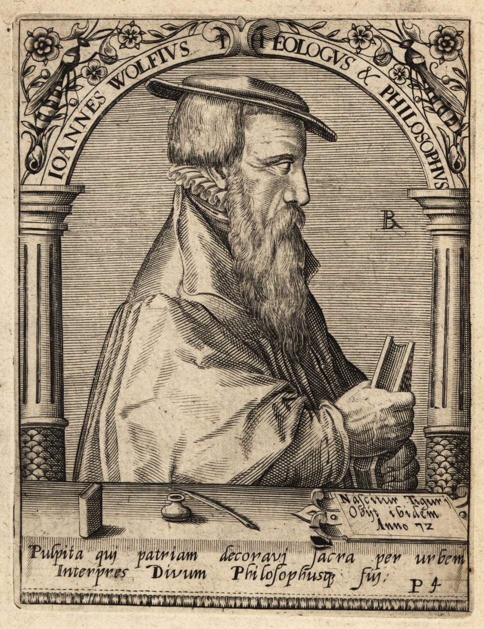 John Wolf, n. 1521–1572, sveitsiläinen reformoitu teologi. tekijältä Theodore de Bry