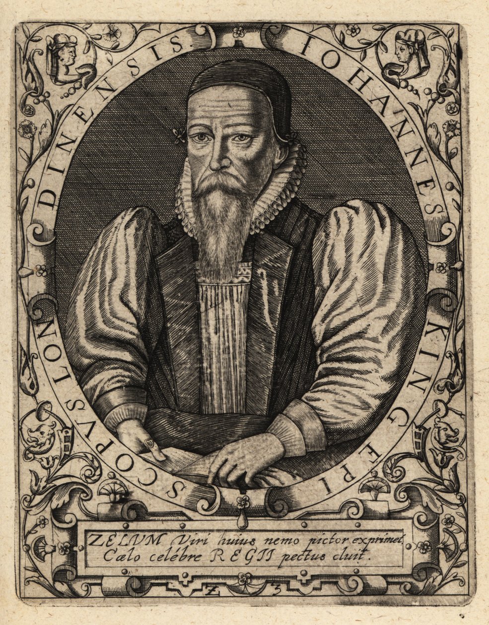 John King, kuoli 1621, Lontoon piispa. tekijältä Theodore de Bry