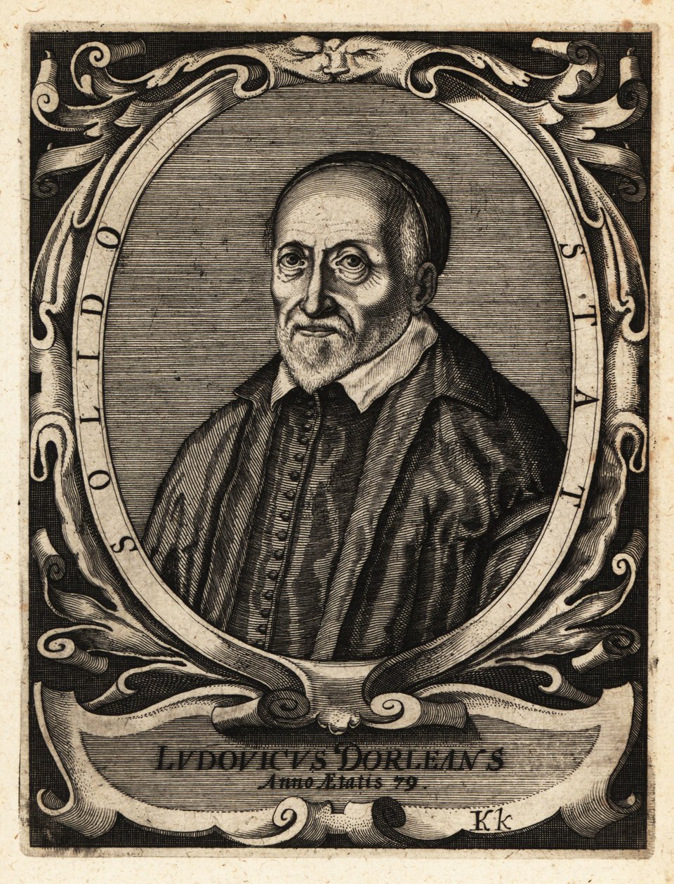 Louis Dorleans, ranskalainen runoilija ja pamfletisti tekijältä Theodore de Bry