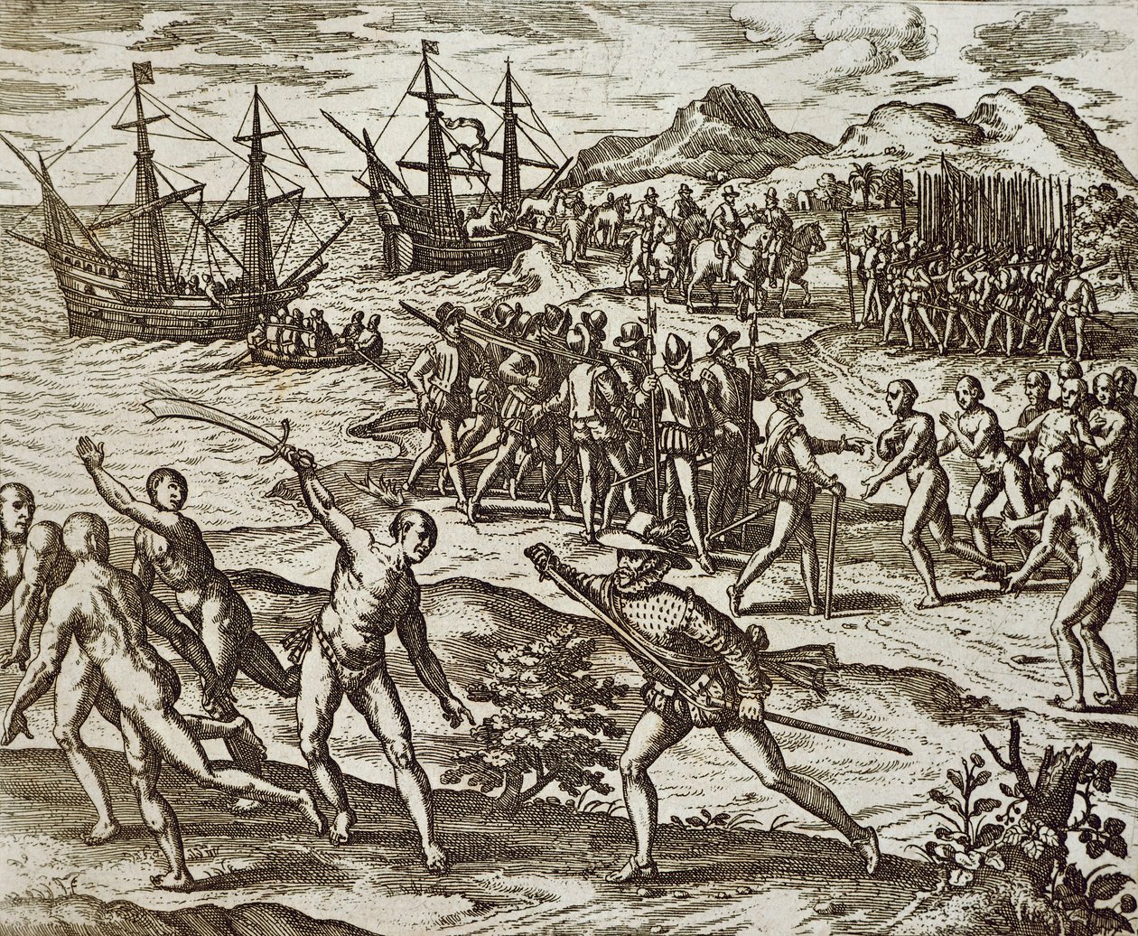 The Spanish In America, Theodore De Bry, kaiverrus tekijältä Theodore de Bry