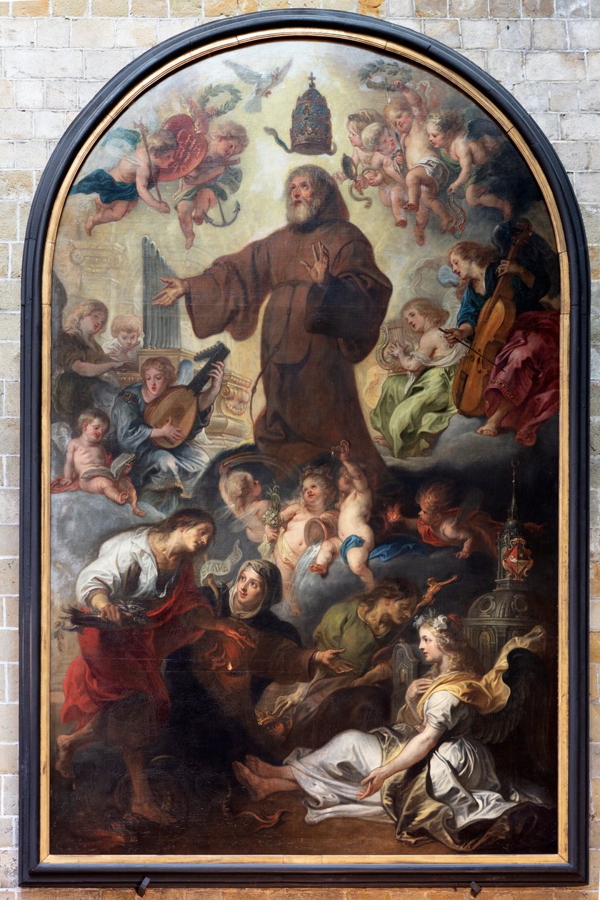 Pyhän Franciscuksen Paulalaisen, Theodoroor Van Thuldenin korotus tai kirkkaus tekijältä Theodore van Thulden