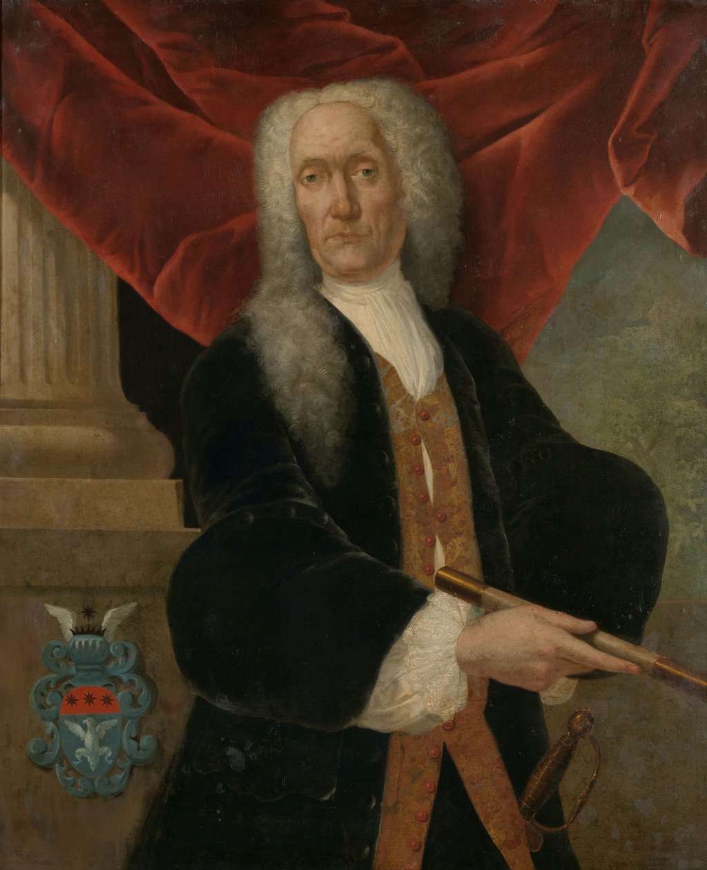 Abraham Patras (1735-1737) Muotokuva Abraham Patrasista, hollantilaisen Itä-Intian yhtiön kenraalikuvernööristä tekijältä Theodorus Justinus Rheen