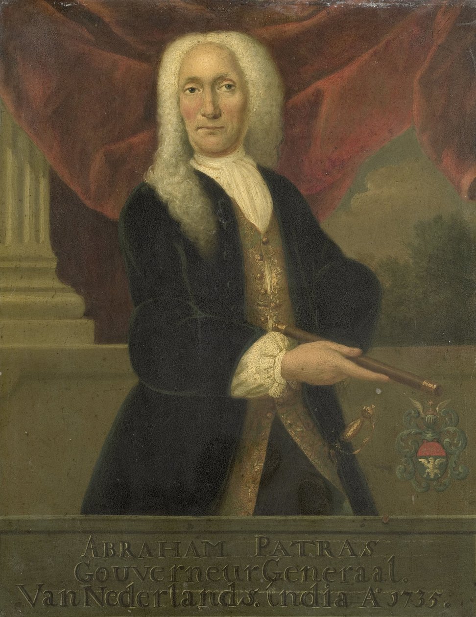 Hollannin Itä-Intian yhtiön kenraalikuvernöörin Abraham Patrasin muotokuva tekijältä Theodorus Justinus Rheen
