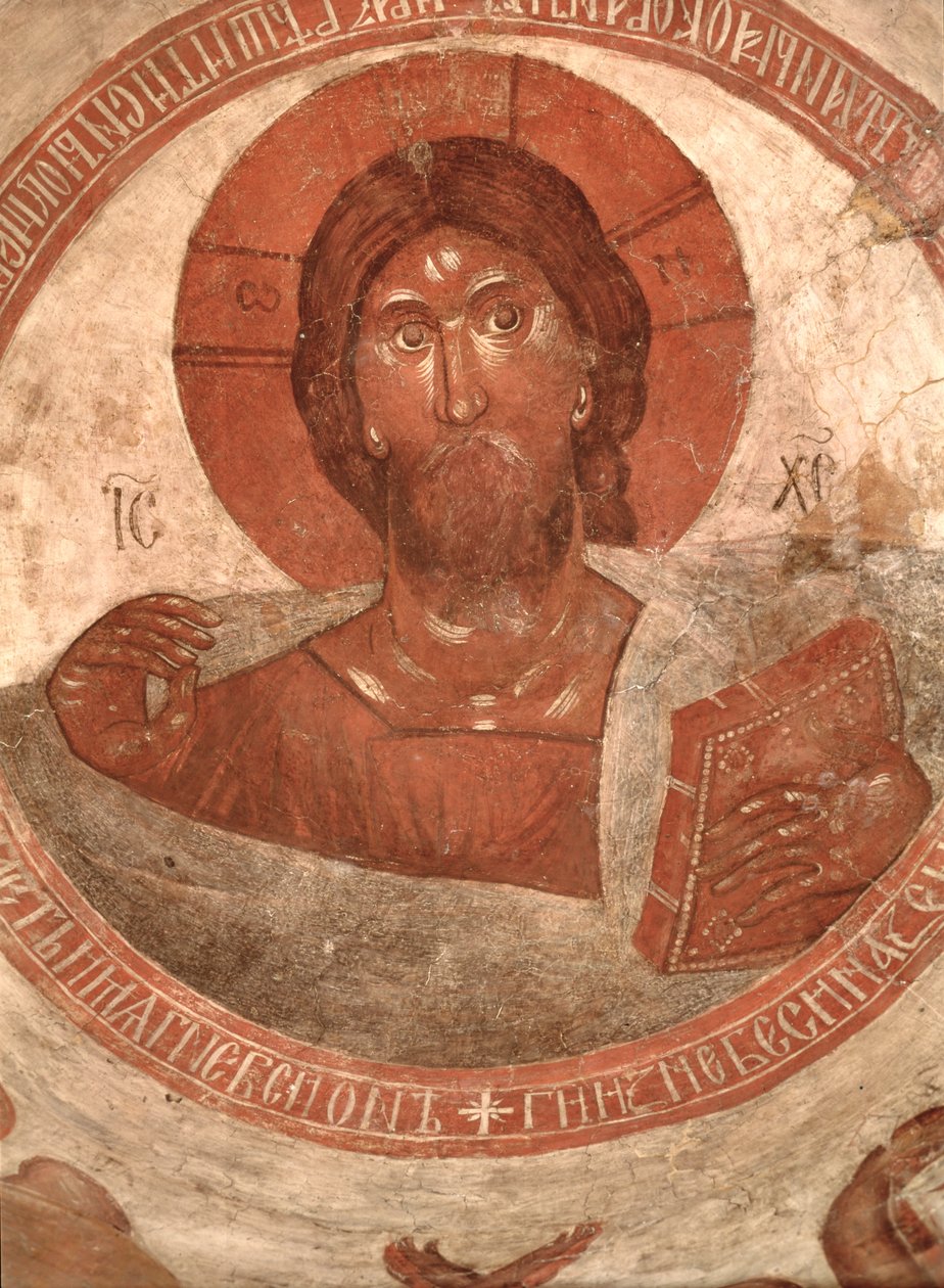 Kristus Pantokraattori, kirkon kupolilla, 1378 tekijältä Theophanes the Greek