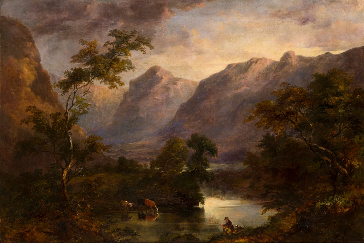 Näkymä Langdalesta, n. 1827-1890 (öljy kankaalle) tekijältä Theophil Lindsey Aspland