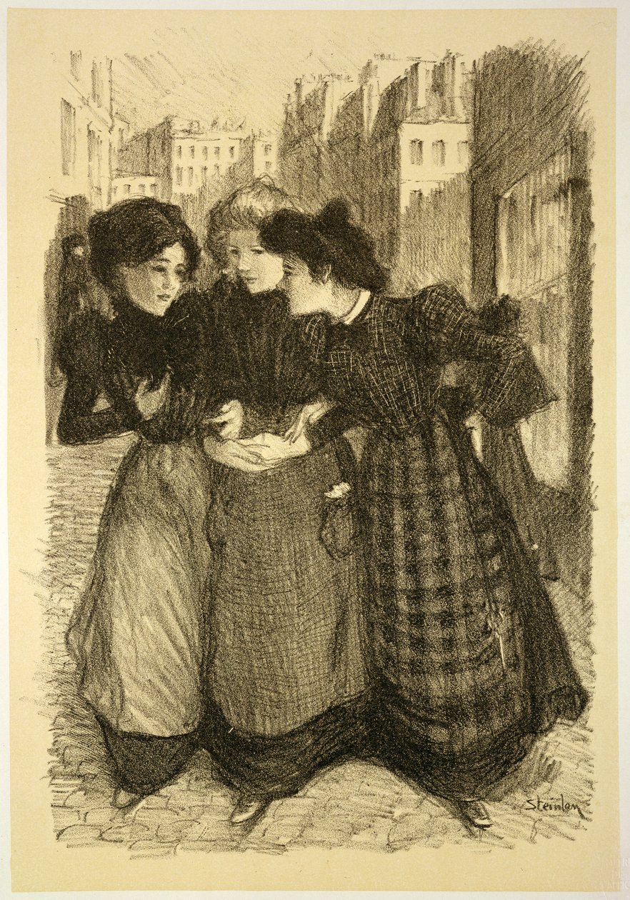 Alkuperäinen piirros "Julisteen mestarit" tekijältä Théophile Alexandre Steinlen