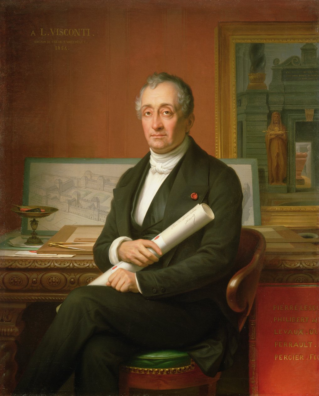 Ennio Quirino Visconti (1751-1818) 1854 tekijältä Theophile Auguste Vauchelet