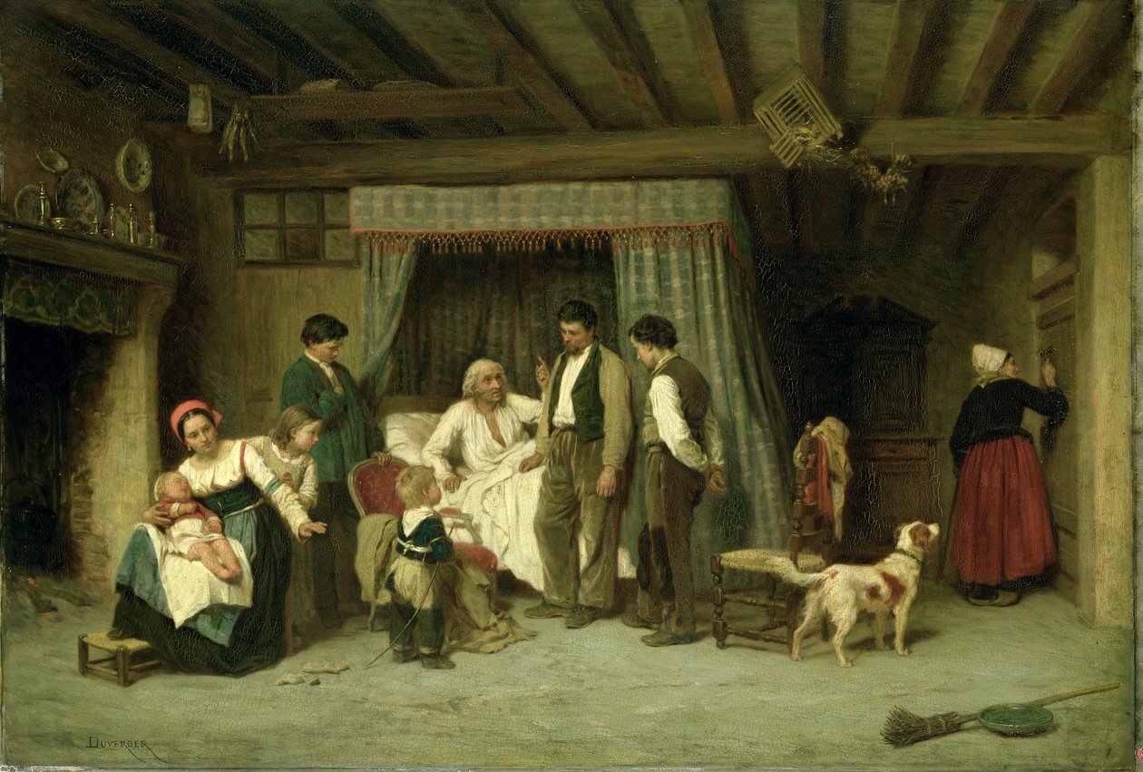 Viimeinen varoitus, 1886 (öljy mahonkilevylle) tekijältä Theophile Emmanuel Duverger