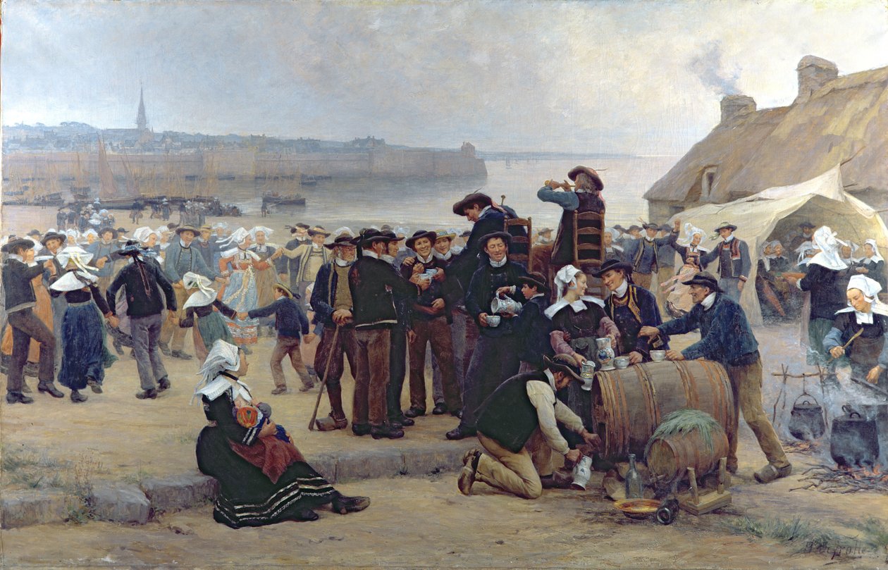 Armahdus Bretagnessa (katso yksityiskohdat 164316, 164317) tekijältä Theophile Louis Deyrolle