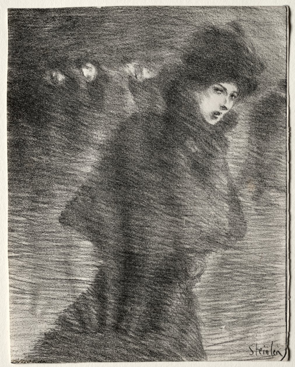 Ohikulkeva nainen tekijältä Théophile Alexandre Steinlen