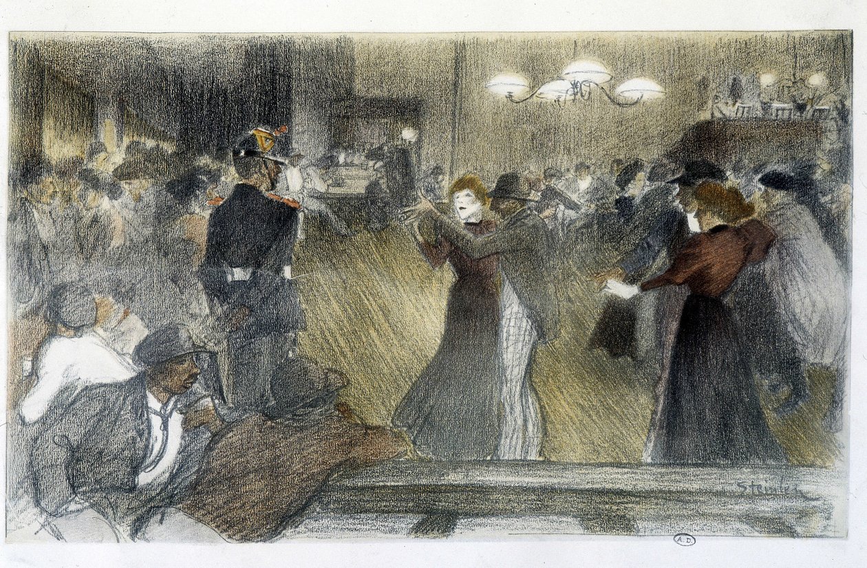 Pallo - piirustus Steinlen tekijältä Théophile Alexandre Steinlen