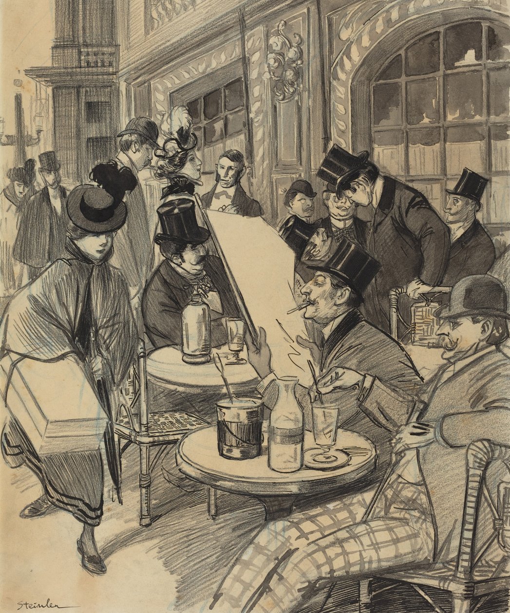 Maximen luona tekijältä Théophile Alexandre Steinlen