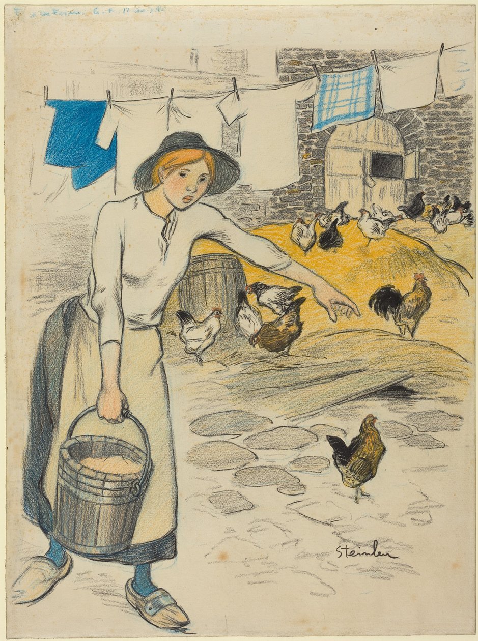 Maatilan tyttö tekijältä Théophile Alexandre Steinlen
