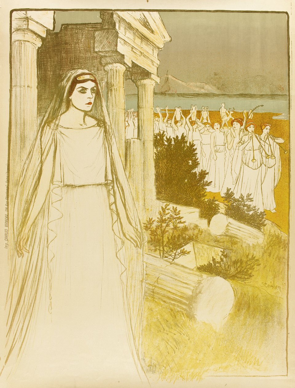 Hellé. Ooppera 4 näytöksessä tekijältä Théophile Alexandre Steinlen