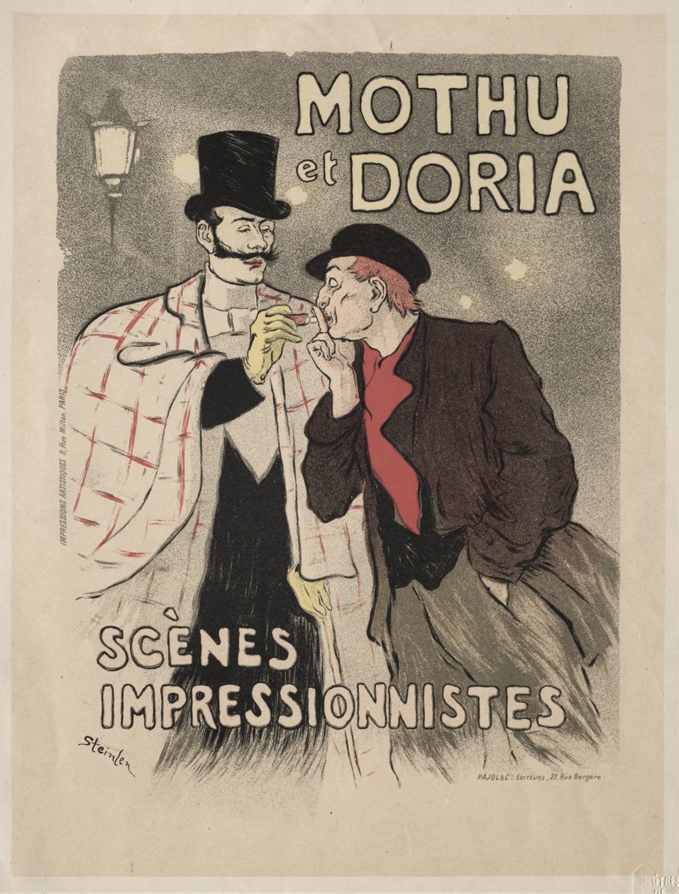 Mothu ja Doria - impressionistisia kohtauksia tekijältä Théophile Alexandre Steinlen