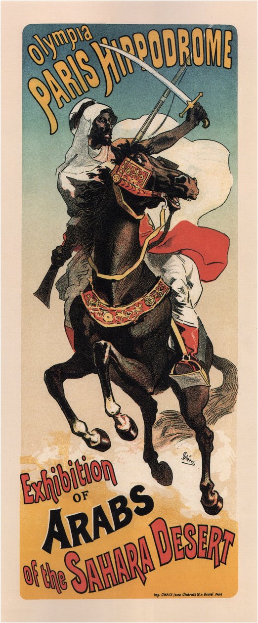 Olympia Paris Hippodrome: arabien näyttely tekijältä Théophile Alexandre Steinlen