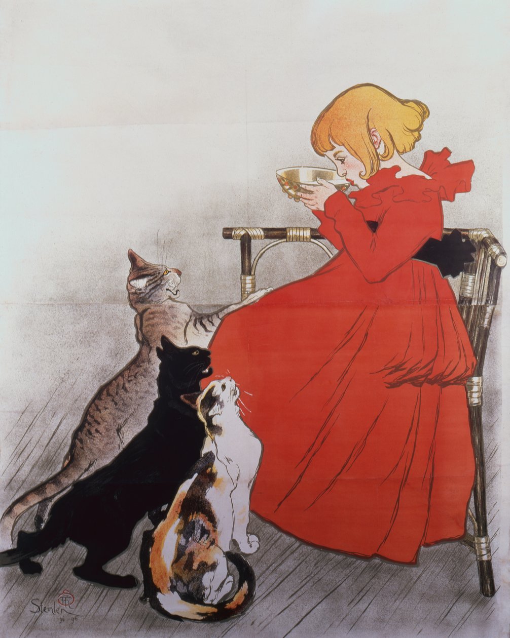 Puhdas steriloitu maito La Vingeannesta tekijältä Théophile Alexandre Steinlen