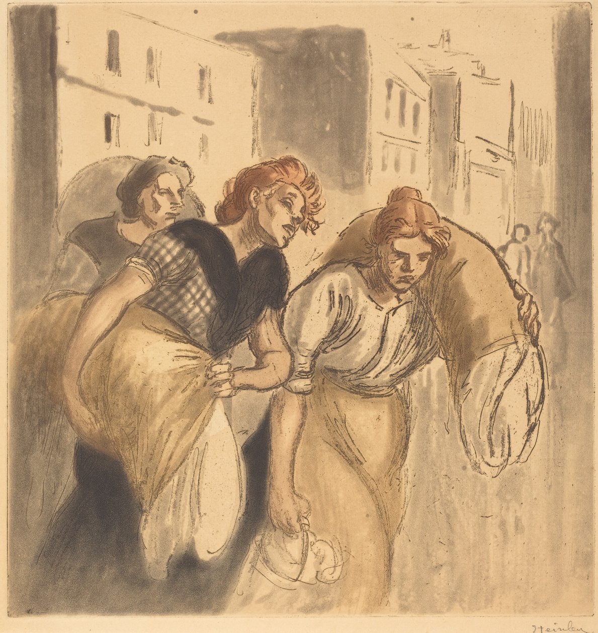 Paluu pesuhuoneesta tekijältä Théophile Alexandre Steinlen