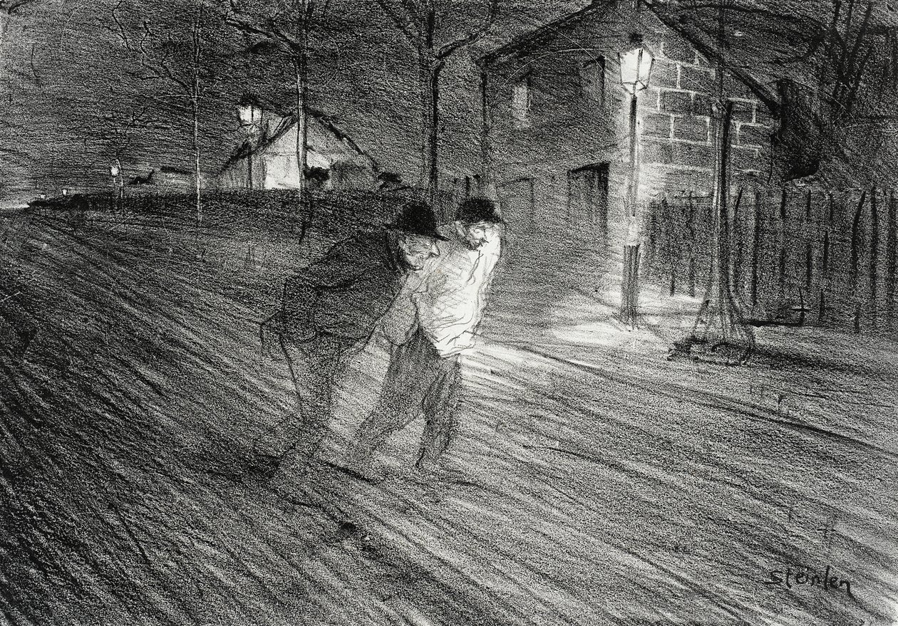 Rue Caulaincourt tekijältä Théophile Alexandre Steinlen